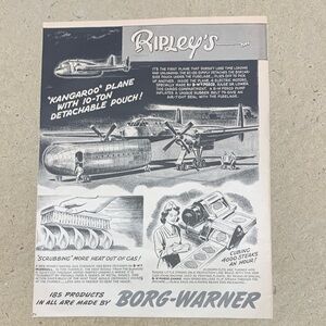 Vintage Life Magazine July 2, 1951 ad Aviation Wall Art - Black & White